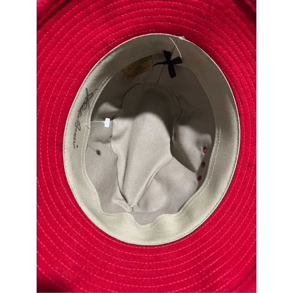 Eddie Bauer vintage red wool blend hat men’s XL
